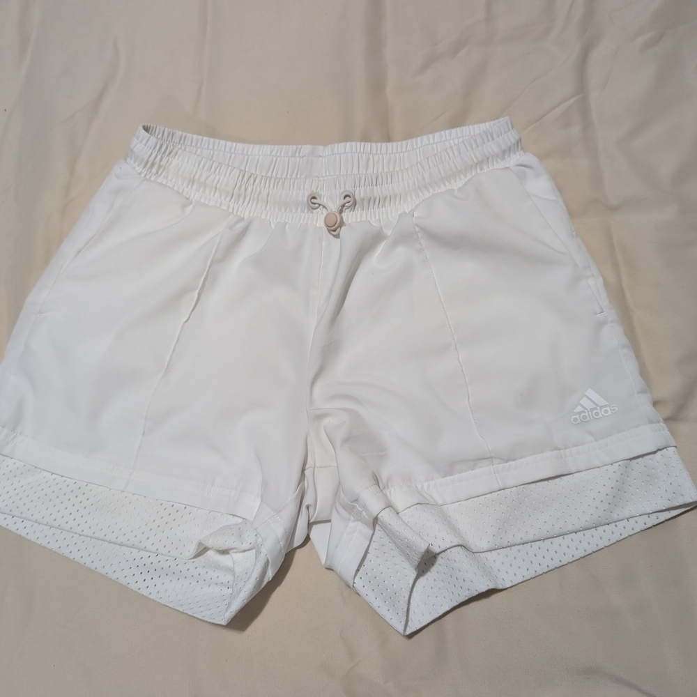Adidas Women's Athletic White Shorts.